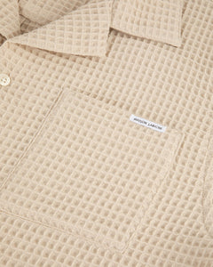 Maison Labiche Chemise Germain Gaufré Sandstone