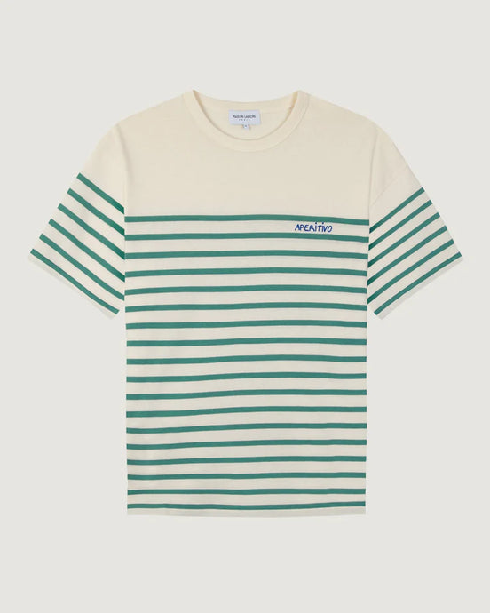 Maison Labiche T-Shirt Marinière Aperitivo Ivory