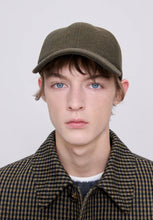 Charger l&#39;image dans la galerie, A.P.C. Casquette Charlie en Laine Kaki Chiné