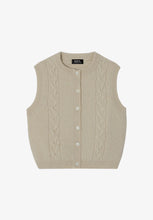 Charger l&#39;image dans la galerie, A.P.C. Gilet Alyson en Laine Ecru