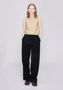 A.P.C. Gilet Alyson en Laine Ecru