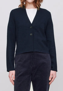 A.P.C. Cardigan Anna en Laine Dark Navy