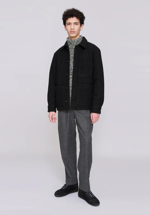 A.P.C. Veste Emile Logo en Laine Noir