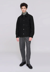 A.P.C. Veste Emile Logo en Laine Noir