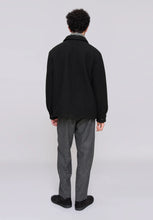 Charger l&#39;image dans la galerie, A.P.C. Veste Emile Logo en Laine Noir