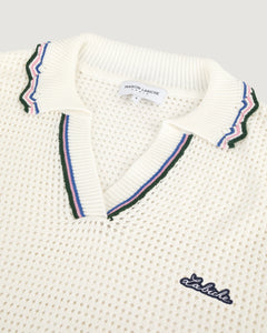 Maison Labiche Pull Fournière en Crochet Ivory