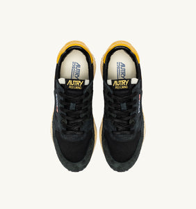 Autry Sneakers Reelwind Low Nylon Black Yellow UT21