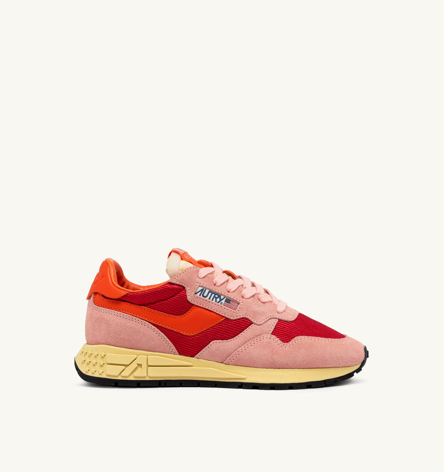 Autry Sneakers Reelwind Low Suede Mesh Lava ES01