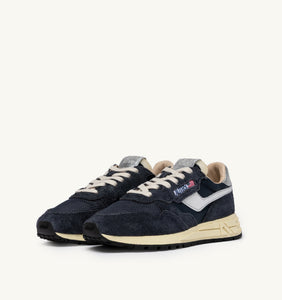 Autry Sneakers Reelwind Low Nylon Leather Space Silver MU02