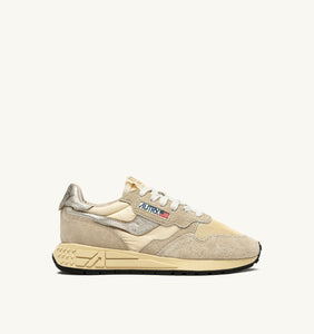 Autry Sneakers Reelwind Low Nylon Ecru Platine UT24