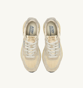 Autry Sneakers Reelwind Low Nylon Ecru Platine UT24