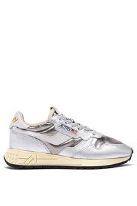 Autry Sneakers Reelwind Low Leather Nylon White Silver LY02
