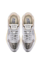Charger l&#39;image dans la galerie, Autry Sneakers Reelwind Low Leather Nylon White Silver LY02
