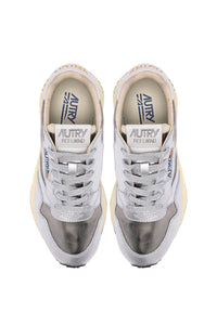 Autry Sneakers Reelwind Low Leather Nylon White Silver LY02
