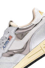 Charger l&#39;image dans la galerie, Autry Sneakers Reelwind Low Leather Nylon White Silver LY02