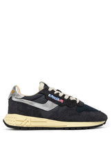 Charger l'image dans la galerie, Autry Sneakers Reelwind Low Nylon Leather Black Silver MU03