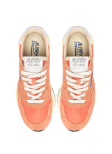 Charger l&#39;image dans la galerie, Autry Sneakers Reelwind Low Nylon White Peachp NC35