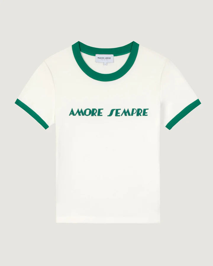 Maison Labiche T-Shirt Montherlant Off White Aras Green
