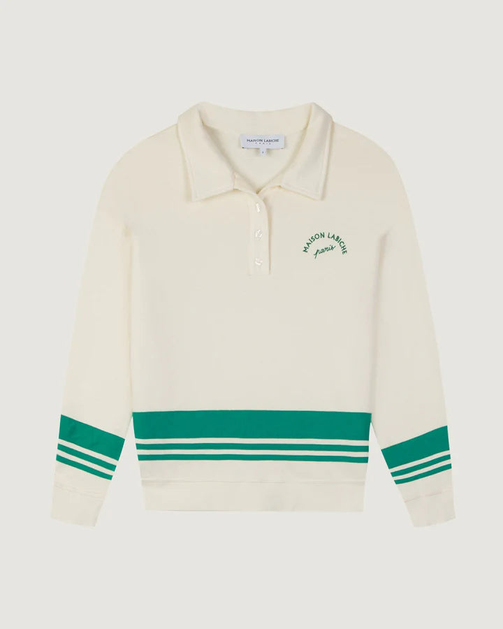 Maison Labiche Sweatshirt Sabotiers Ivory Aras Green