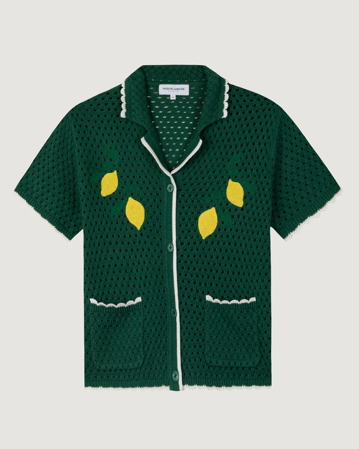 Maison Labiche Chemise Souchier Lemon Aras Green