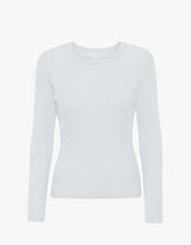 Charger l&#39;image dans la galerie, Colorful Standard T-shirt Manches Longues Organic Rib Optical white