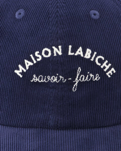 Maison Labiche Casquette Beaumont Velvet Midnight Blue