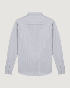 Maison Labiche Chemise Oxford Bonne Graine Stripe Blue