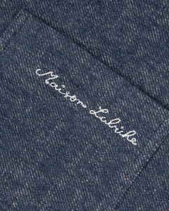 Maison Labiche Chemise Bonne Graine en Flanelle Slate Blue