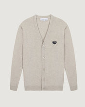 Charger l&#39;image dans la galerie, Maison Labiche Cardigan en Laine Patch Coeur Cement