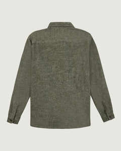 Maison Labiche Surchemise Monge en Flanelle de Laine Oak Green