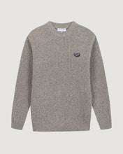 Charger l&#39;image dans la galerie, Maison Labiche Pull en Laine Mulot Heather Grey Cream