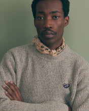 Charger l&#39;image dans la galerie, Maison Labiche Pull en Laine Mulot Heather Grey Cream
