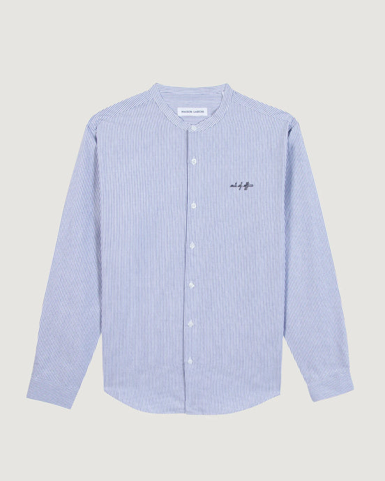 Maison Labiche Chemise Rennes Out Of Office Blue Stripes