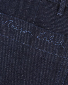 Maison Labiche Pantalon Bua en Denim Raw blue
