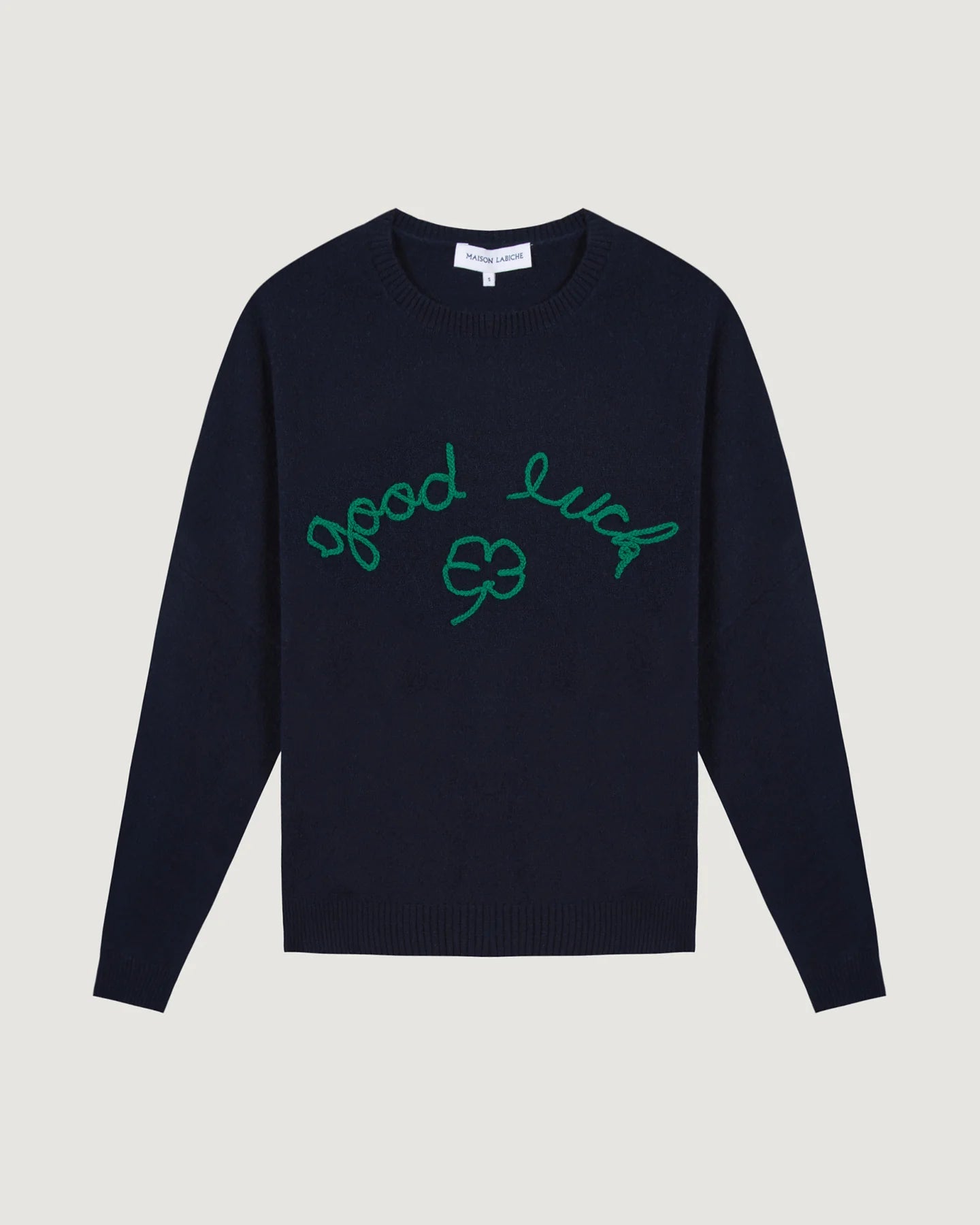 Maison Labiche Pull Buzelin en Cachemire Midnight Blue