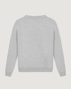 Maison Labiche Pull choiseul en Laine Heather Grey