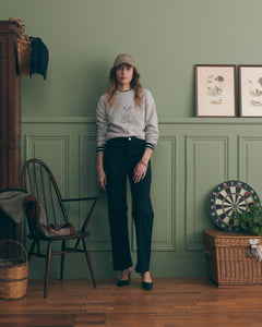 Maison Labiche Pull choiseul en Laine Heather Grey