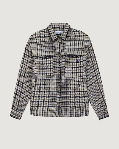 Maison Labiche Surchemise Minjoz en Laine Houndstooth