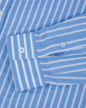 Charger l'image dans la galerie, Maison Labiche Chemise Malesherbes Seersucker Stripes Blue