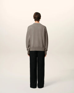 AMI Cardigan Broderie Ami Cendre