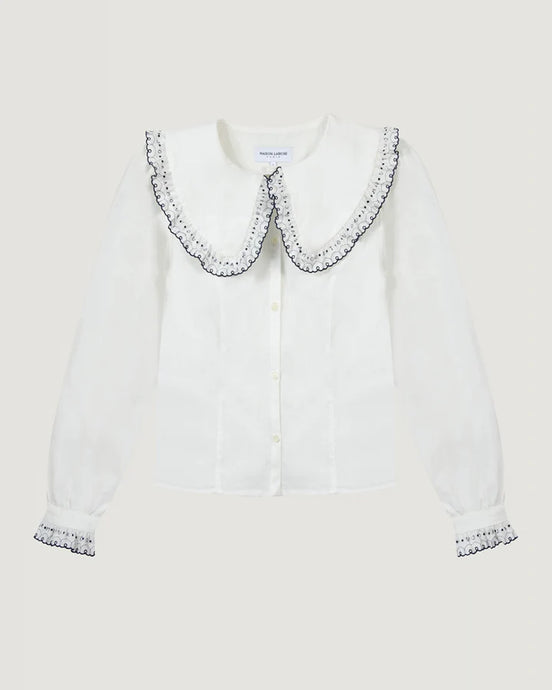 Maison Labiche Chemise Abadi White