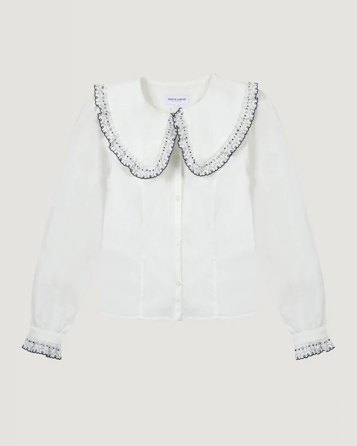 Maison Labiche Chemise Abadi White
