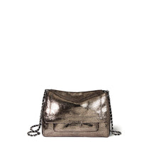 Charger l&#39;image dans la galerie, Jerome Dreyfuss Sac Lulu M Chèvre Lamé Champagne