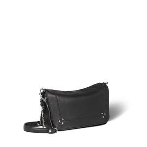 Jerome Dreyfuss Sac Bobi S Agneau Noir Silver