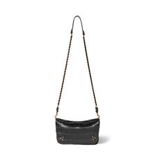 Charger l&#39;image dans la galerie, Jerome Dreyfuss Sac Bobi S Vachette Croco Noir