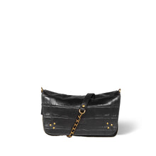 Charger l&#39;image dans la galerie, Jerome Dreyfuss Sac Bobi S Vachette Croco Noir