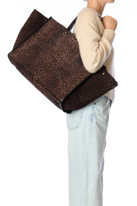 Jerome Dreyfuss Sac Cabas Leon L Imprimé Léopard Naturel
