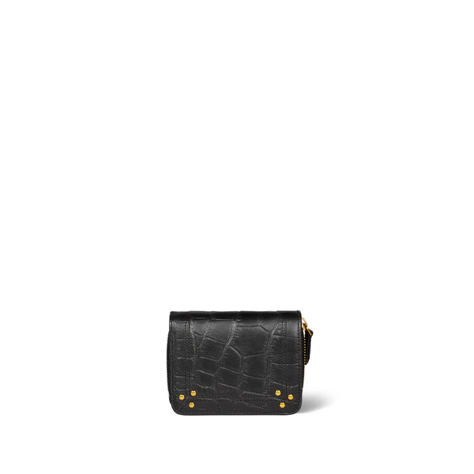 Jerome Dreyfuss Portefeuille André Imprimé Croco Noir