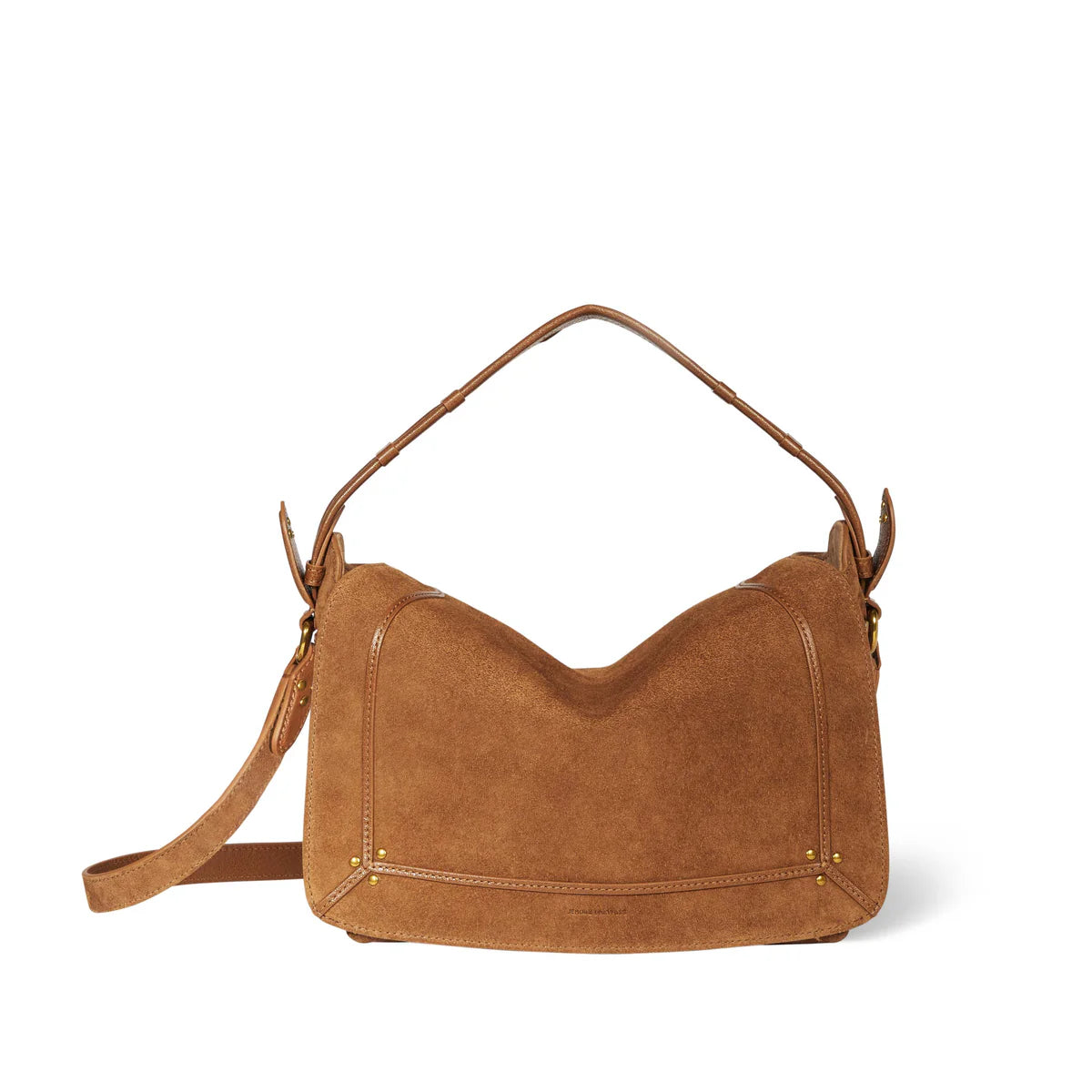 Jerome Dreyfuss Sac Pepito M Croûte Velours Tabac