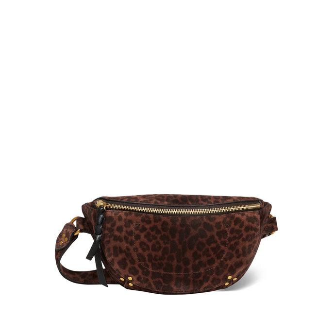 Jerome Dreyfuss Sac Banane Lino Imprimé Léopard Naturel